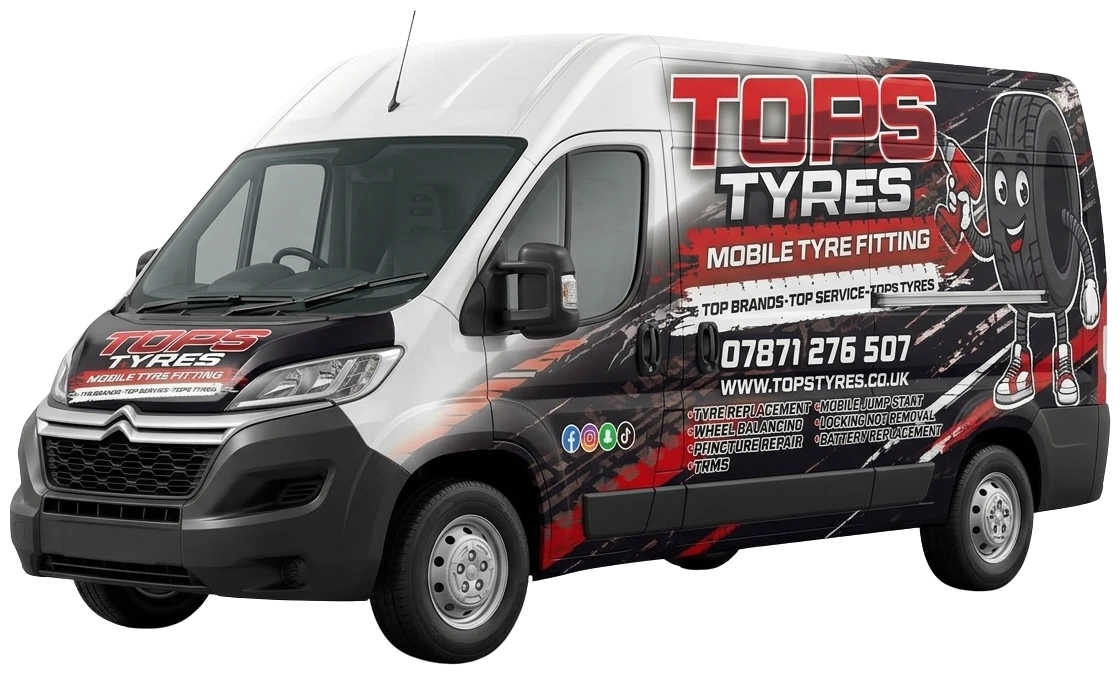 The Tops Tyres mobile tyre fitting van